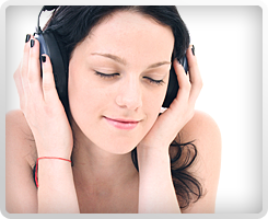 Woman Listening to Music